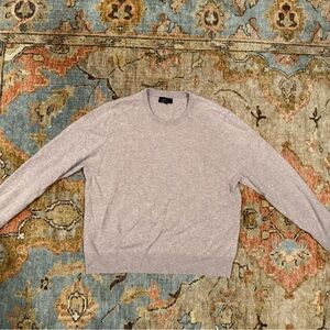 Quince Women’s Light Beige Crewneck Cashmere Sweater